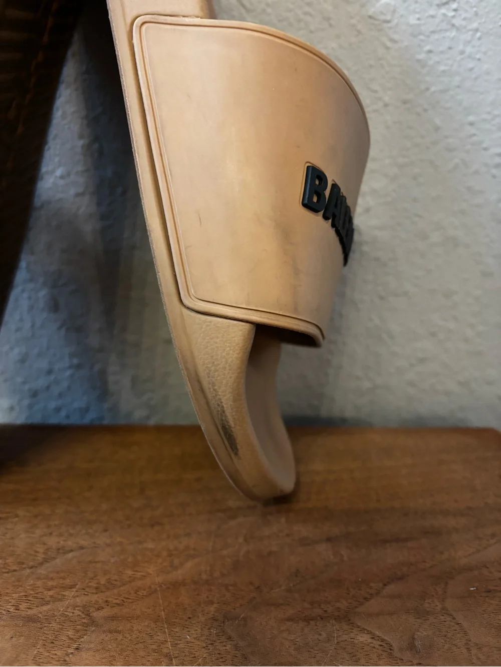 Balenciaga Taupe Pool Slide Sandals Men 10
